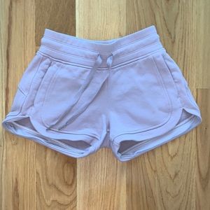 blush pink lululemon shorts